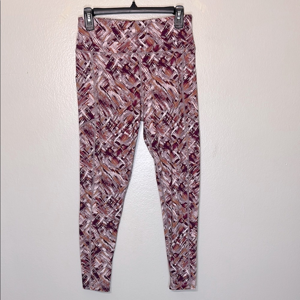 Calvin Klein Performance Leggings in Pink and Brown